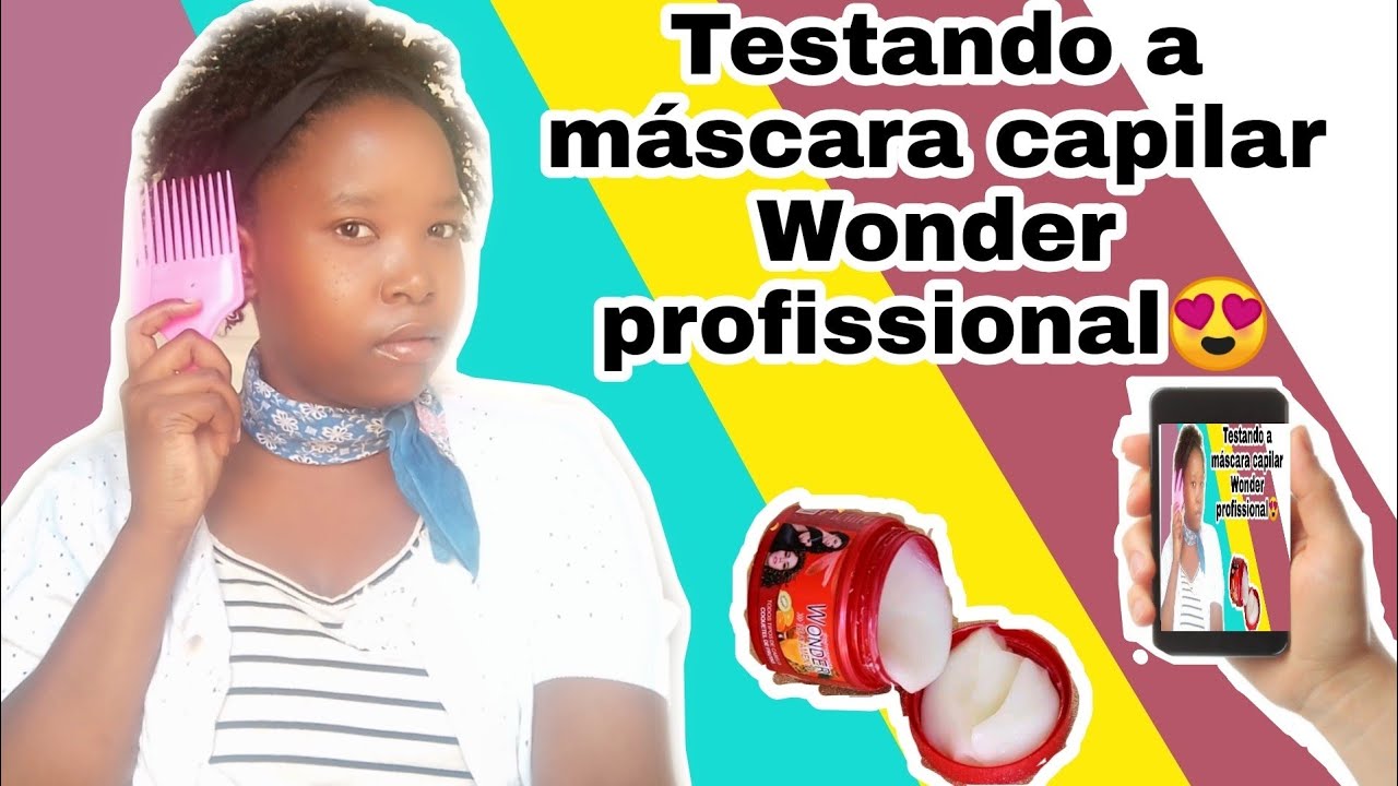Testando a máscara capilar da Wonder profissional 😍