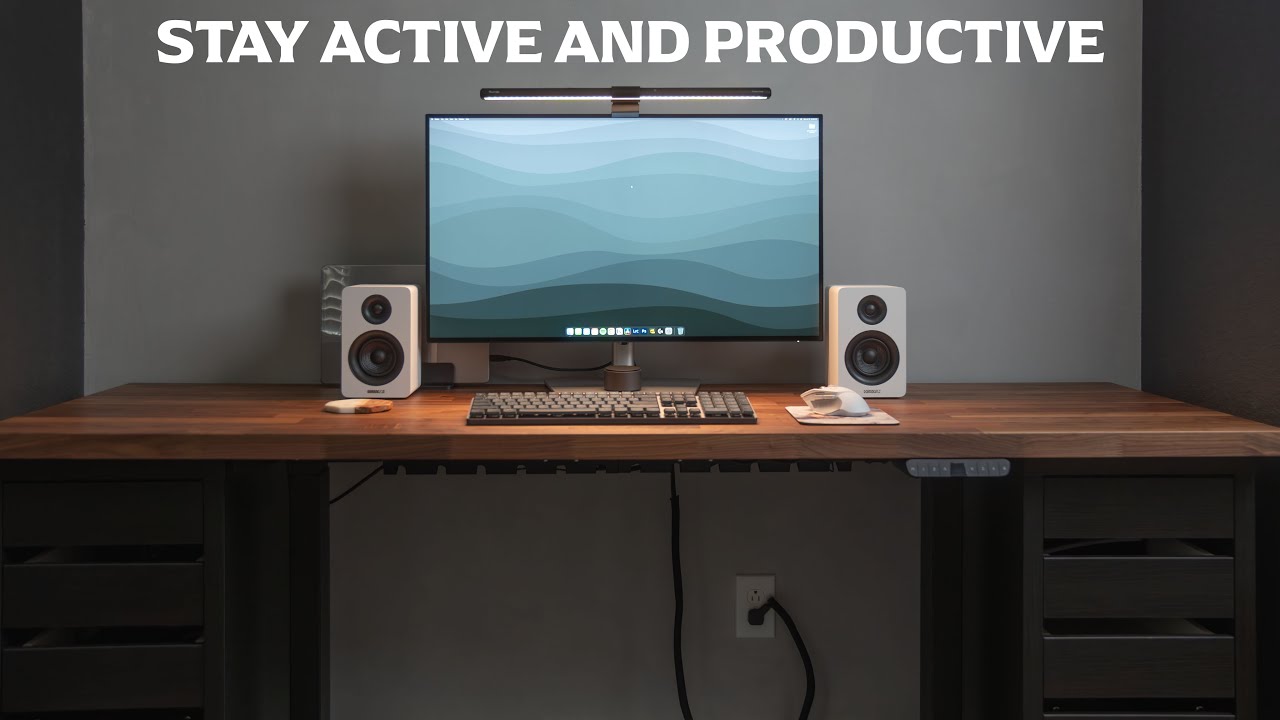 A Beginner [Me] builds a Custom Sit-Stand Desk with an Ikea Karlby Countertop | 2023