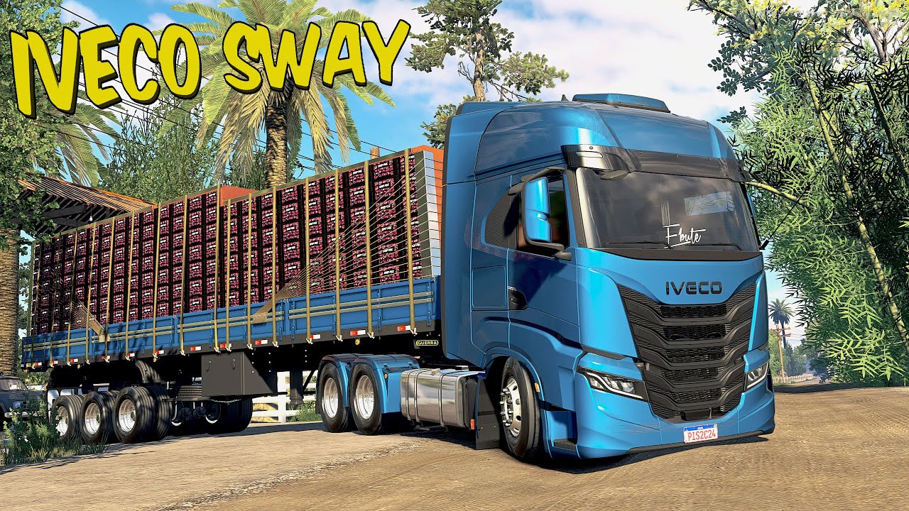 DESCARREGUEI O ALHO - PINTEI A CARRETA E CARREGUEI A MAÇA - IVECO SWAY NO ETS 2 MODS
