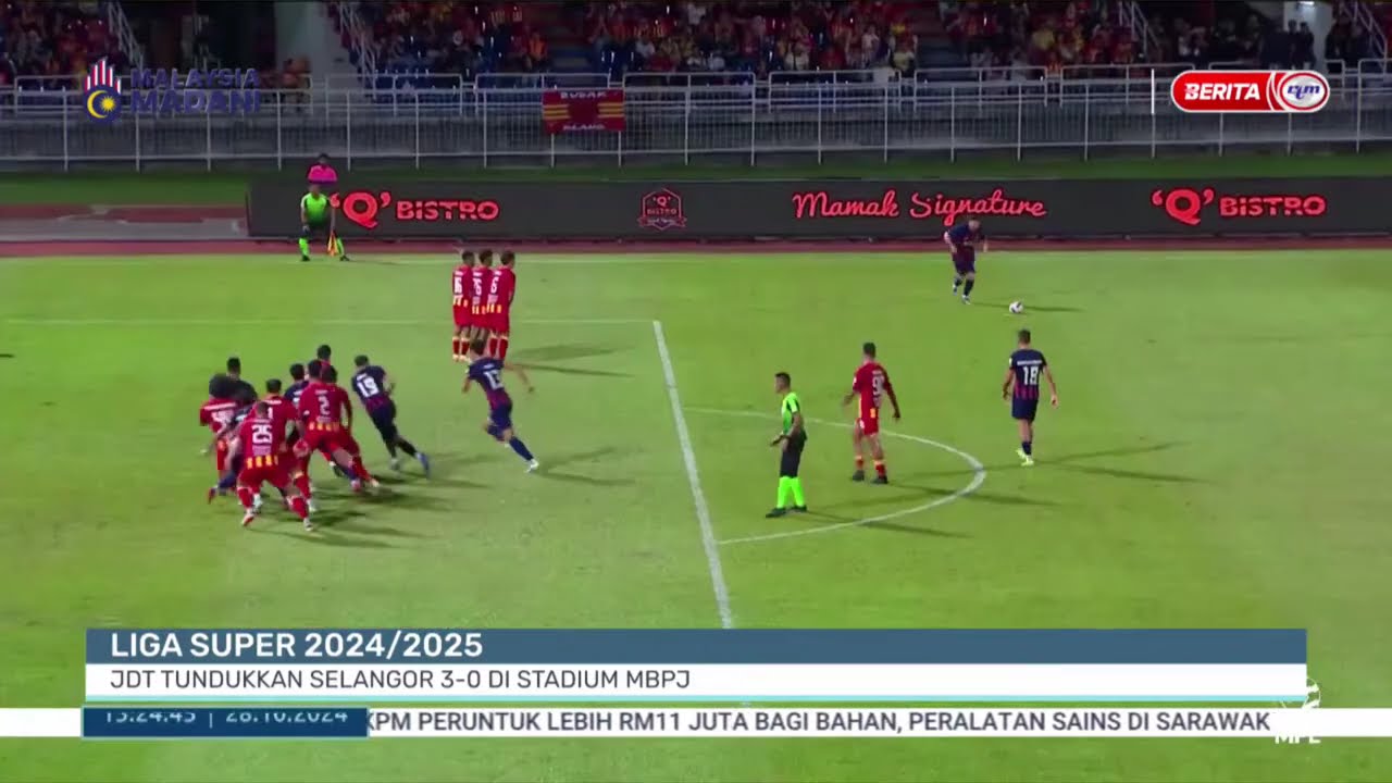 28 OKT 2024 – BERITA TGH HARI – JDT TUNDUKKAN SELANGOR 3-0 DI STADIUM MBPJ