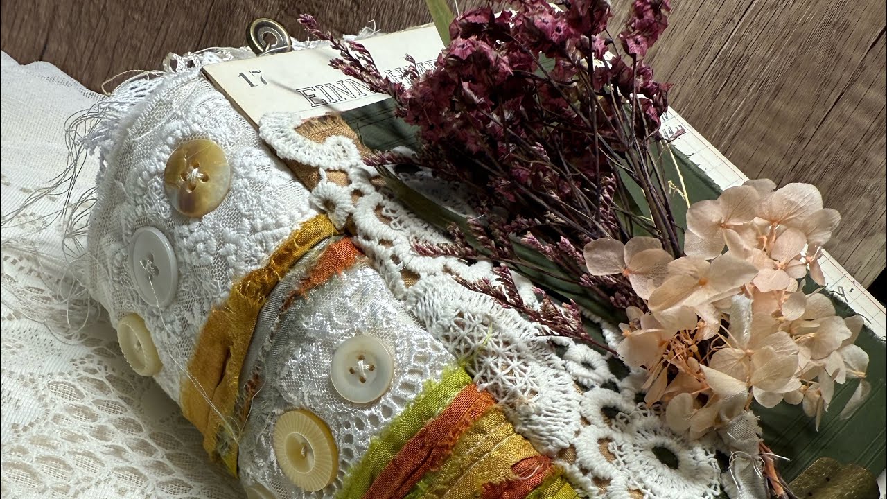 Petal, Handmade Junk Journal Flip-Through | Strength & Softness | Lace & Nature-Inspired
