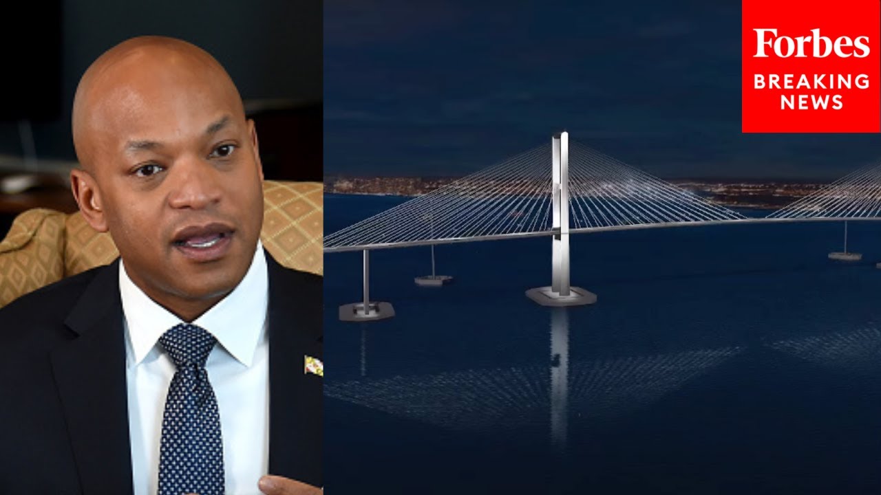 Maryland Governor Wes Moore Previews New Design For Francis Scott Key Bridge In Baltimore