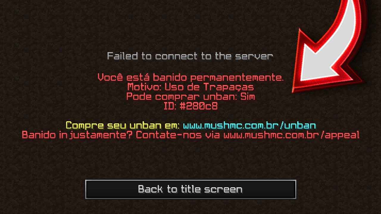 FUI BANIDO INJUSTAMENTE DO MUSHMC + Provas