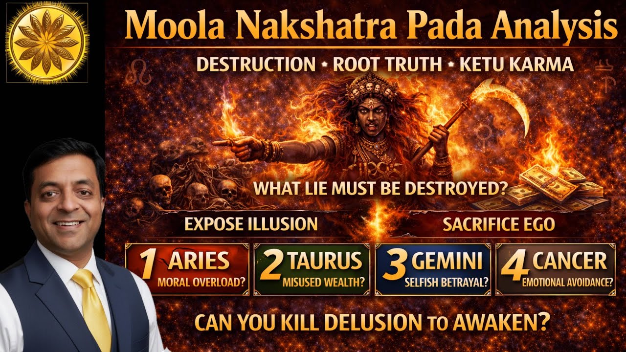 Moola Nakshatra Explained | The 4 Padas, Ketu Karma & Root-Level Truth Destruction