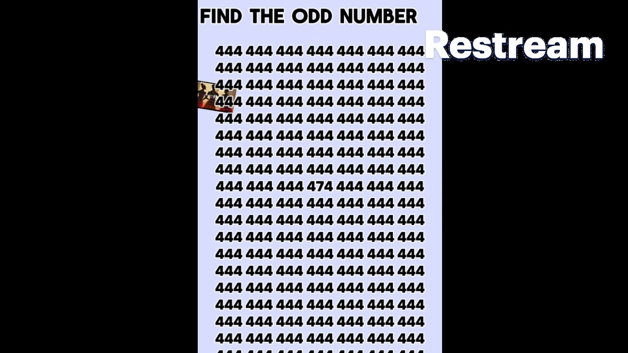 Eye Test Challenge | Find The Odd Number #puzzle #mathspuzzle #eyetest