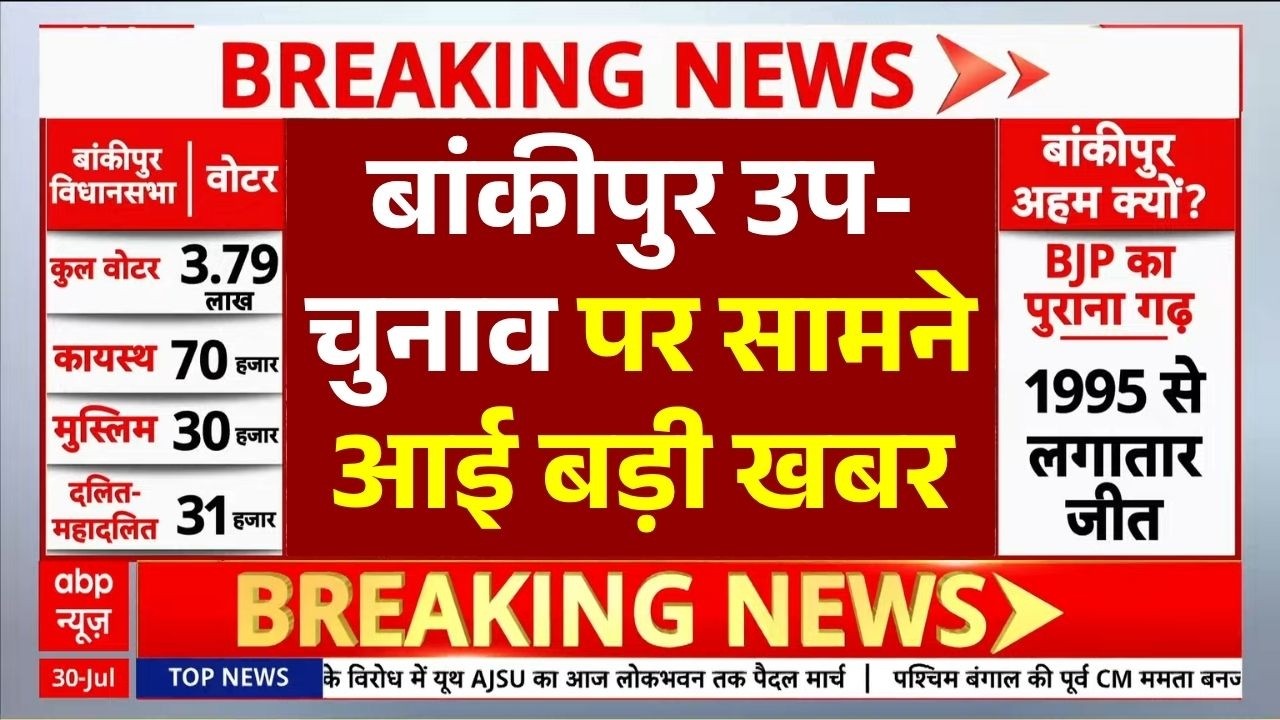 Bankipur byelection Voting LIVE: बांकीपुर उप-चुनाव पर सामने आई बड़ी खबर | Prashant Kishor | BJP | JS