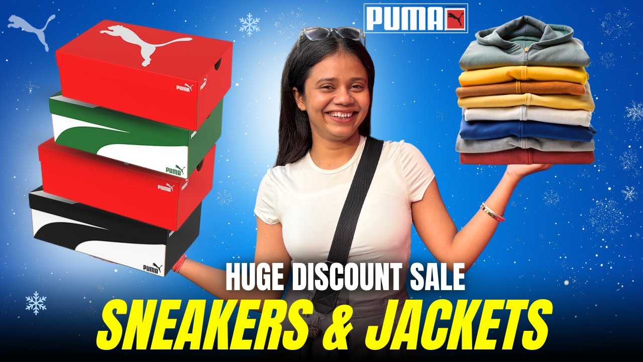 Puma Sneakers 90% OFF 😱🔥 | Winter Collection 2025 | Unbelievable Sale at Puma Store 🏬 #vlog