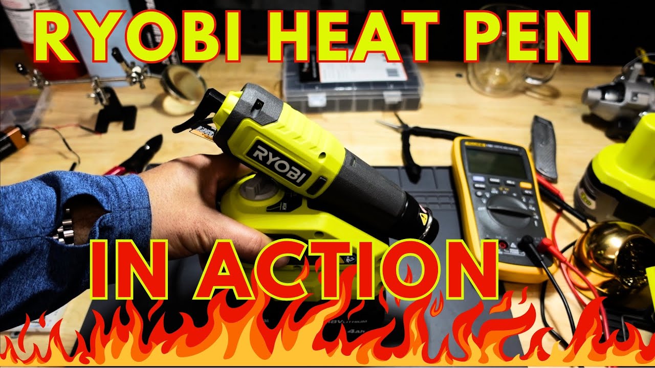 Ryobi Heat Pen - Hot take and demo of this 18V heater gun