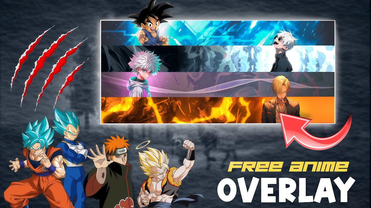 FREE Anime Overlay Pack 2026 🔥 Anime Overlay Free Download