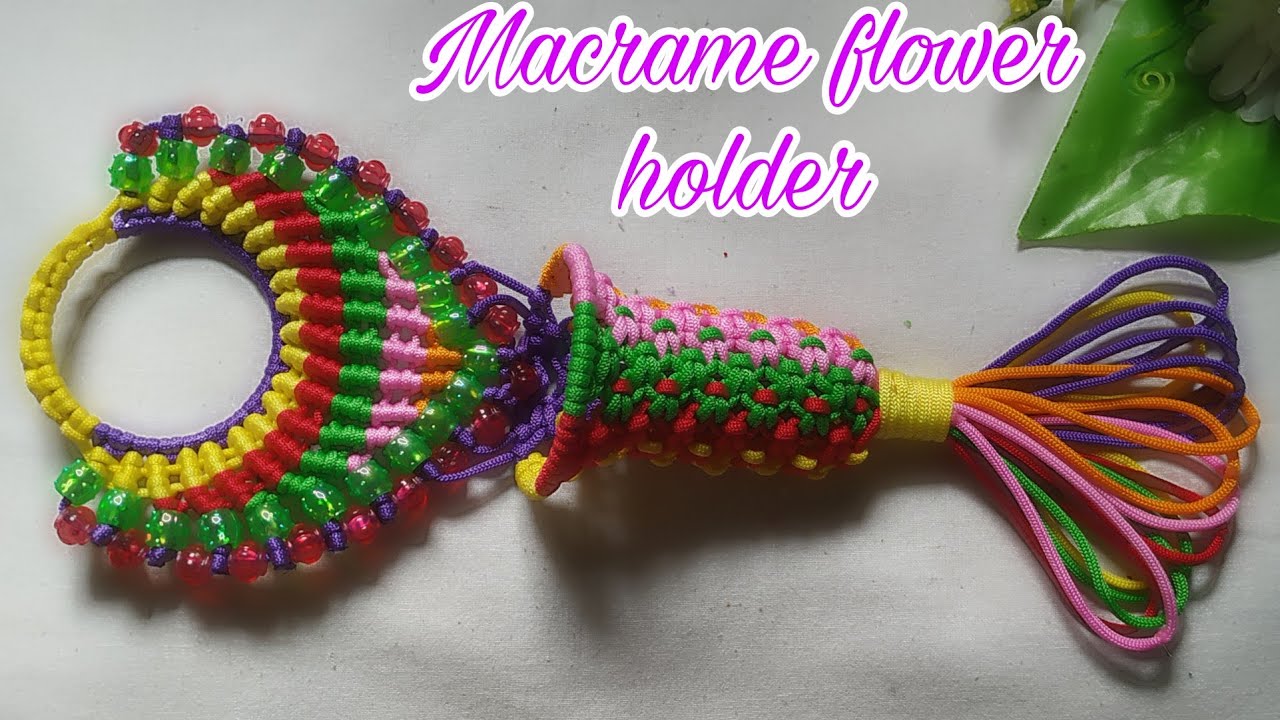 Macrame multi colour ❤️ flower holder 😊