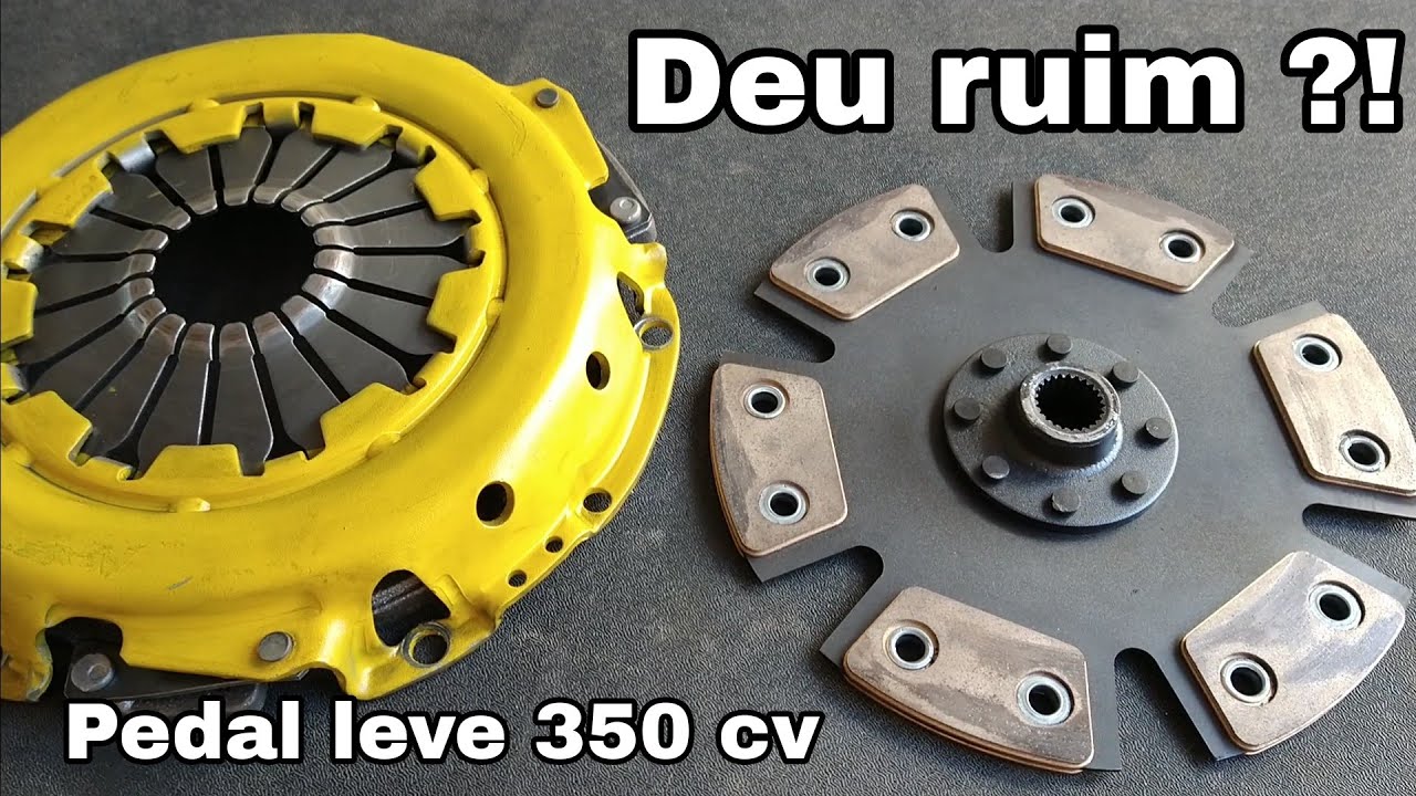 Coloquei embreagem de cer&acirc;mica pedal leve 350cv, deu ruim?  de cer&acirc;mica &eacute; tudo igual?