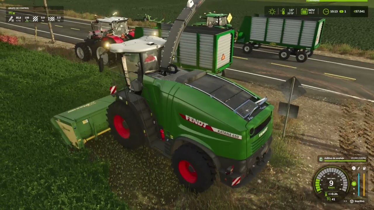 Llenando silo aereo con alfalfa Agro Servicios AJ