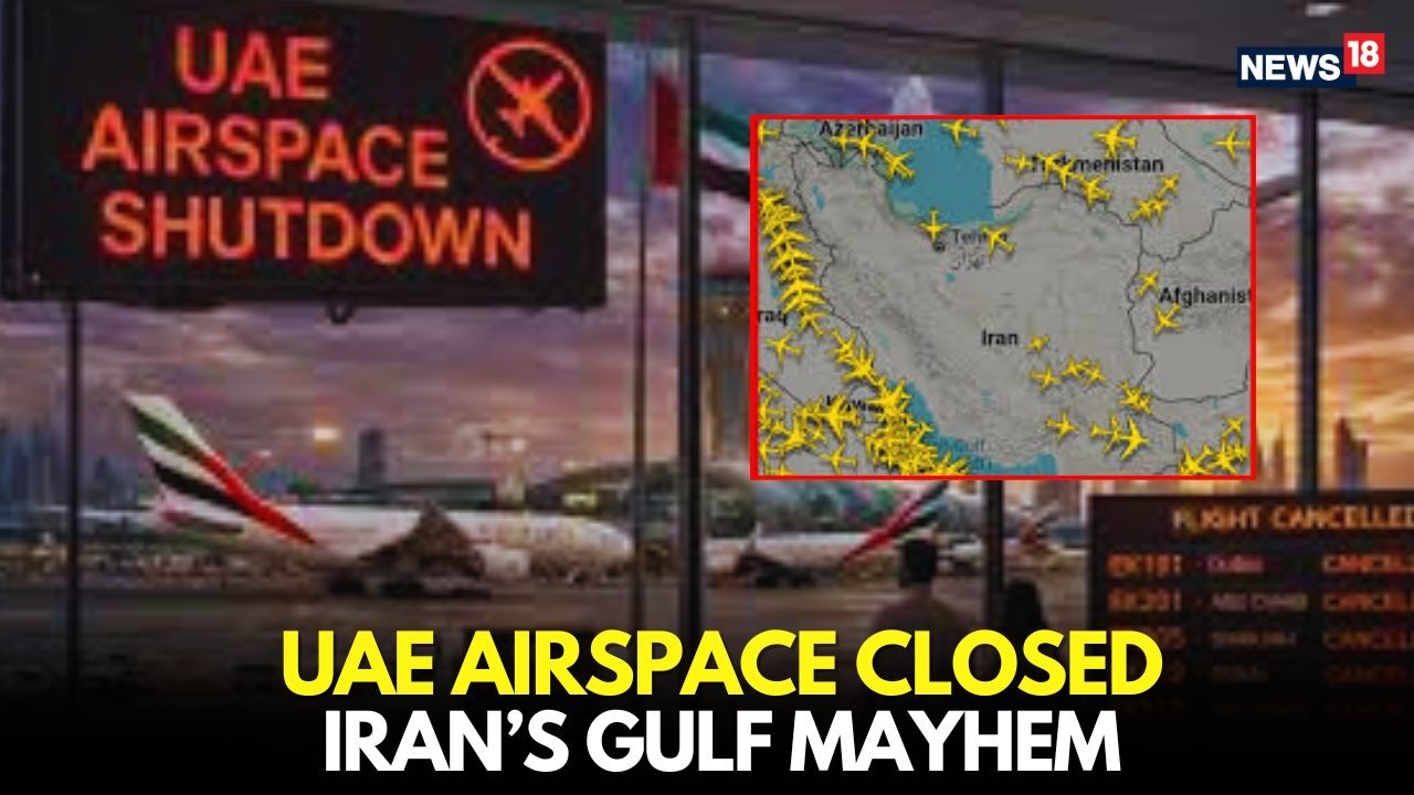 UAE AIRSPACE CLOSED | Iran’s Gulf Mayhem | Flights Grounded Across Emirates | Middle East War-N18L