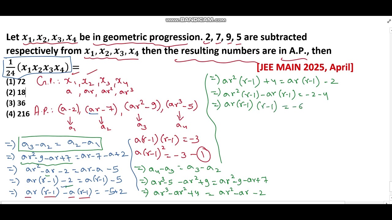 #JEE_MAIN_PYQ_2025_APRIL [Sequences and Series]