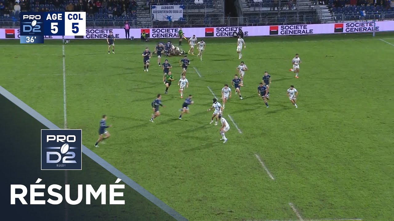 PRO D2 Saison 2025-2026 J18 - Résumé SU Agen - Colomiers Rugby