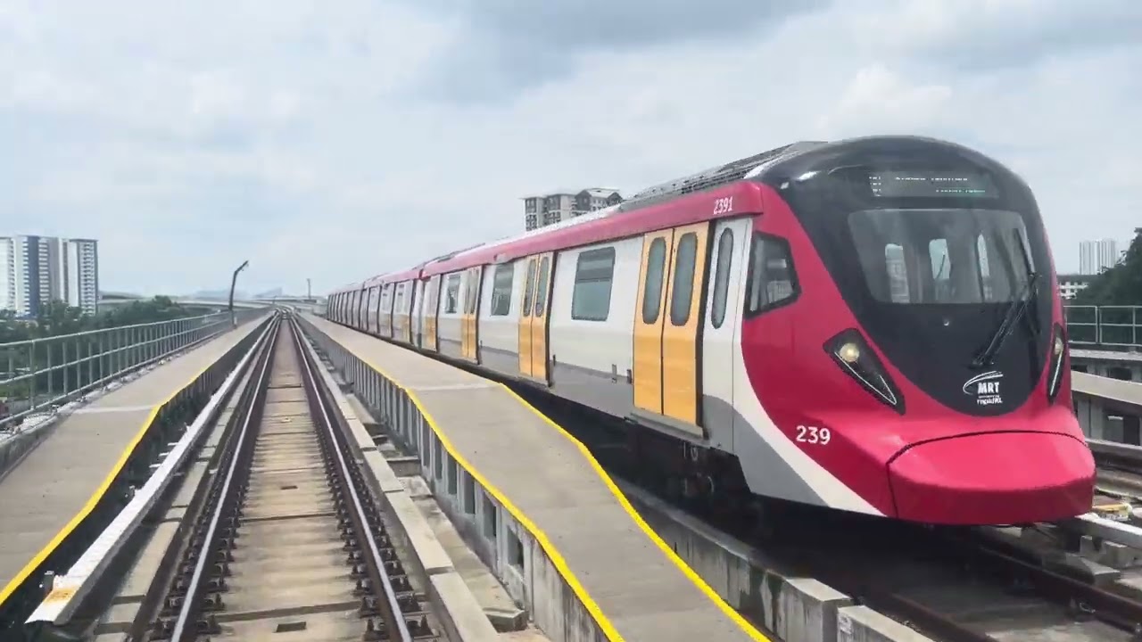 MRT Putrajaya Line Hyundai Rotem EMU from TRX to UPM (Hyundai IGBT-VVVF)