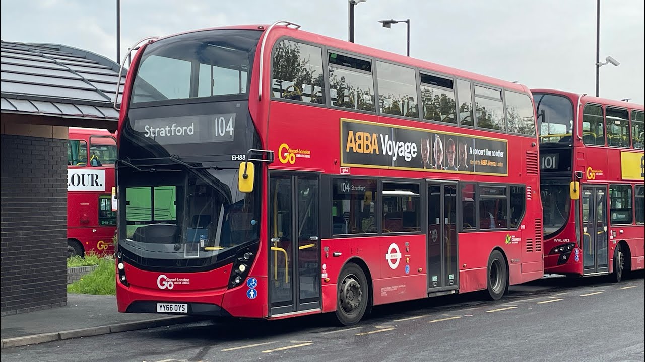 London Bus Vlog #398: Recently Transferred + Fast + Full Journey | Route 104 (EH88 YY66OYS)