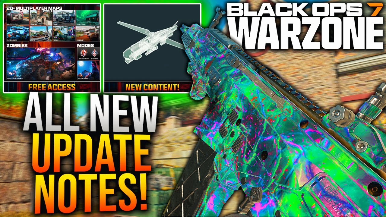 WARZONE: NEW UPDATE PATCH NOTES! FREE ACCESS UPDATE, New CONTENT, & More! (BO7 Update)