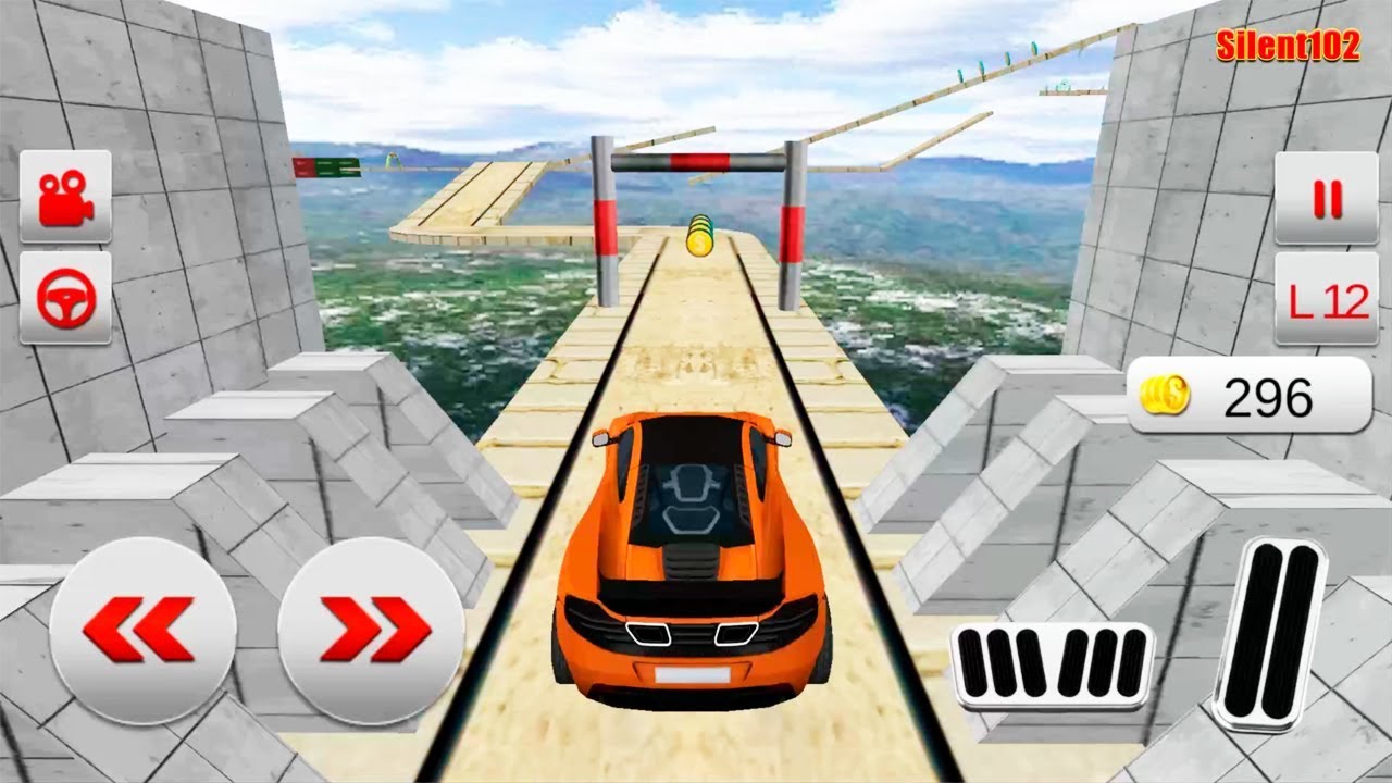 Crazy Car Impossible Track Racing Simulator - Android Gameplay By Silent102
