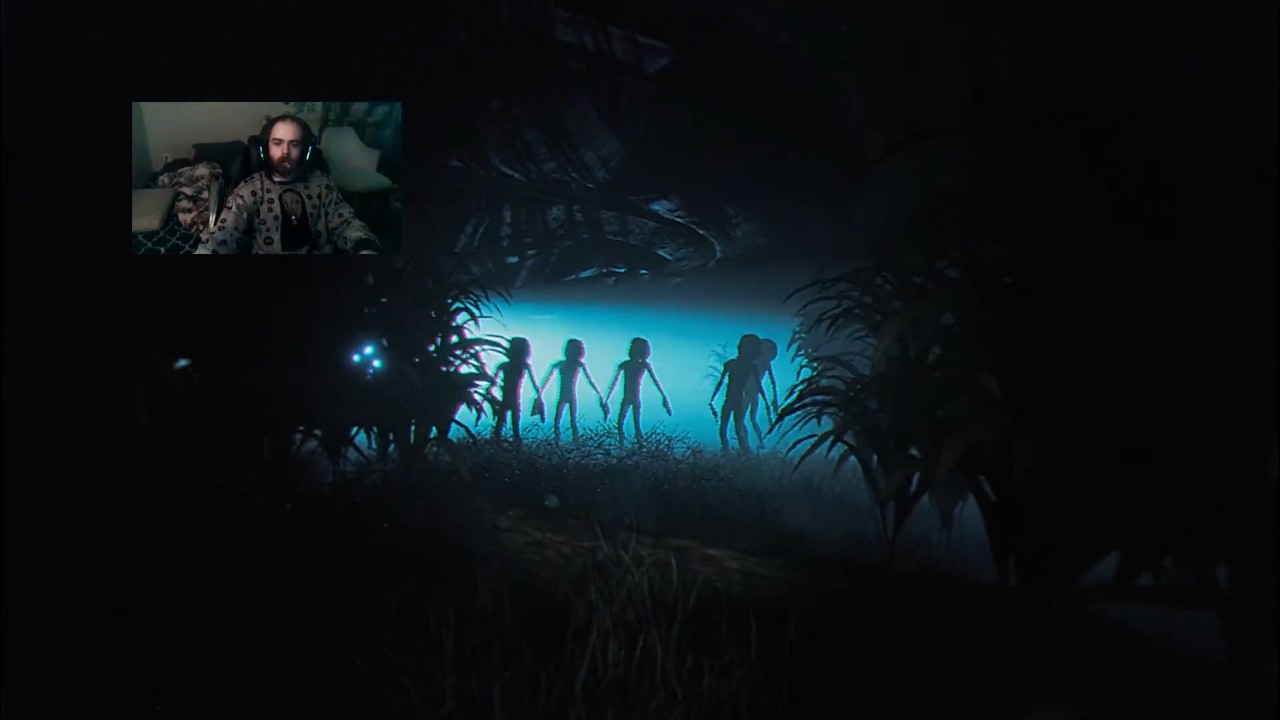 Smoking weed with aliens & colorful Xmas lights 🛸trippy realistic horror games