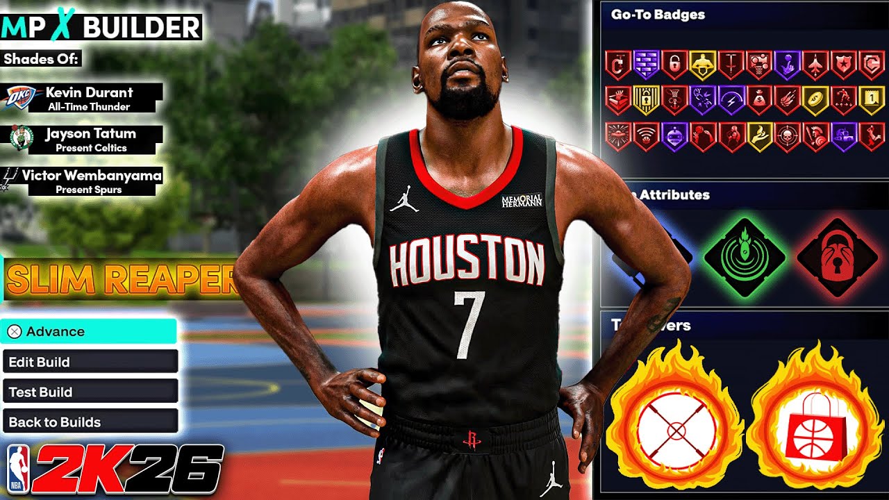 *NEW* 6'11 CRAFTY WALKING BUCKET KEVIN DURANT BUILD NBA 2K26!!