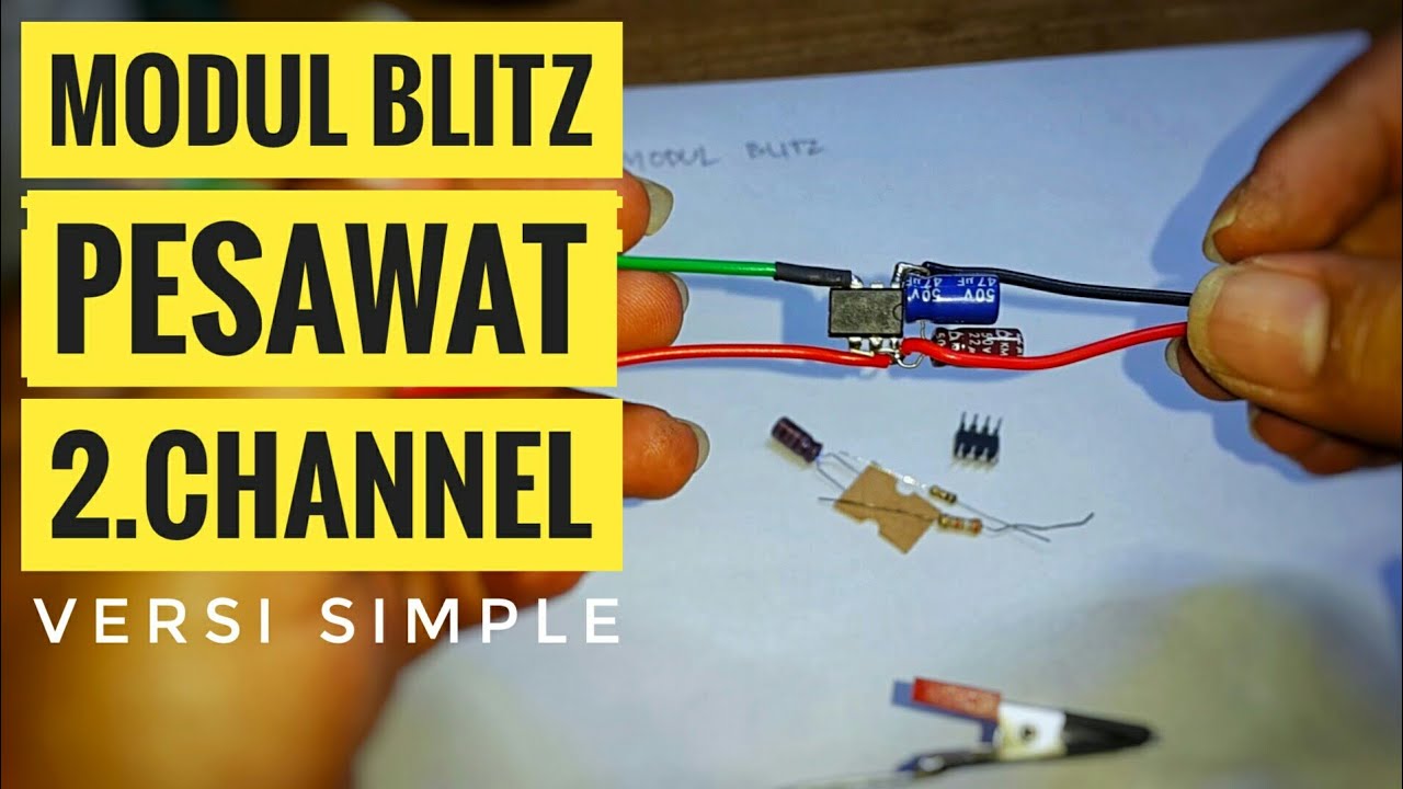 Membuat modul nge blitz ala lampu pesawat