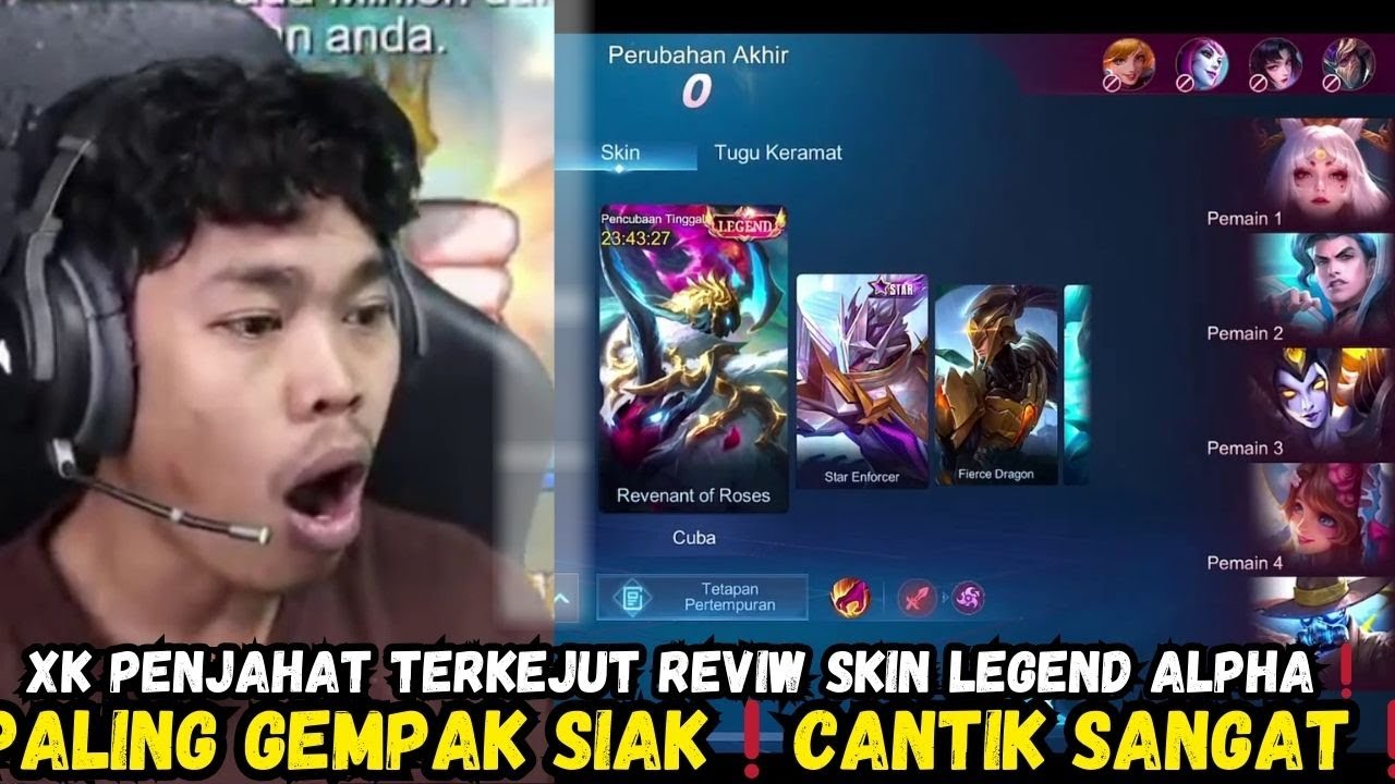 XK PENJAHAT TERKEJUT❗REVIW SKIN LEGEND ALPHA❗PALING GEMPAK SIAK❗CANTIK SANGAT❗