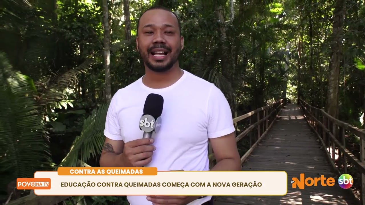 Reportagem sobre aula no Parque Natural
