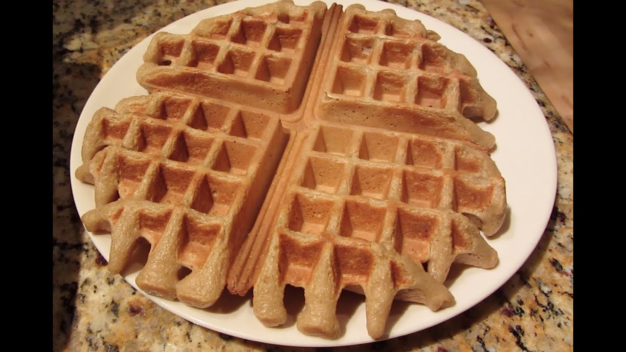 Easy 5 Ingredient Eggless Oatmeal Vegetarian Vanilla Waffles