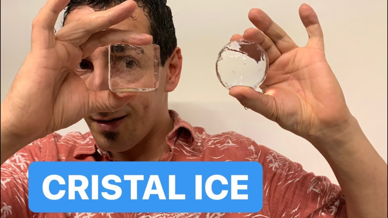 ❄️ CRISTAL ICE❄️ ESFERA Y CUBO🥃  Cocktail NEGRONI 🥃