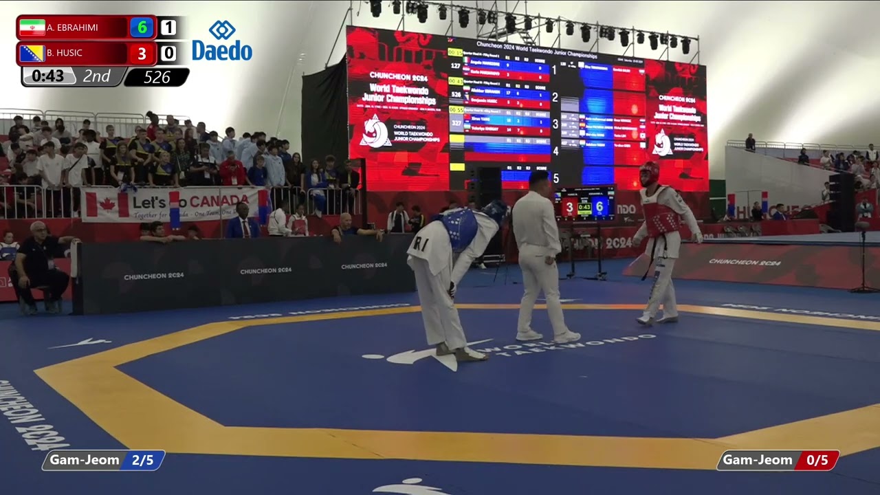 526 Quarterfinals Men  73kg IRI A  EBRAHIMI BIH B  HUSIC