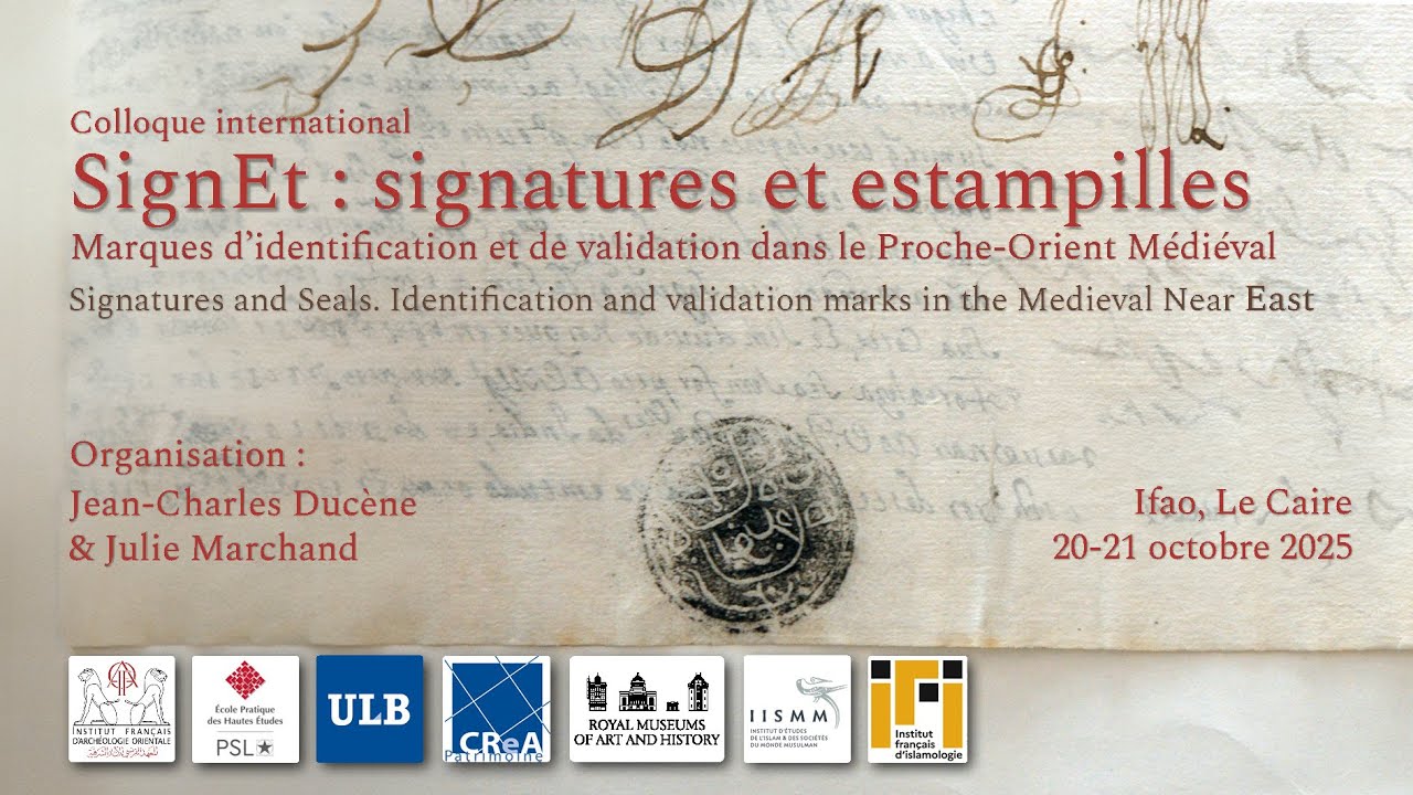 SignEt : signatures et estampilles - Colloque international