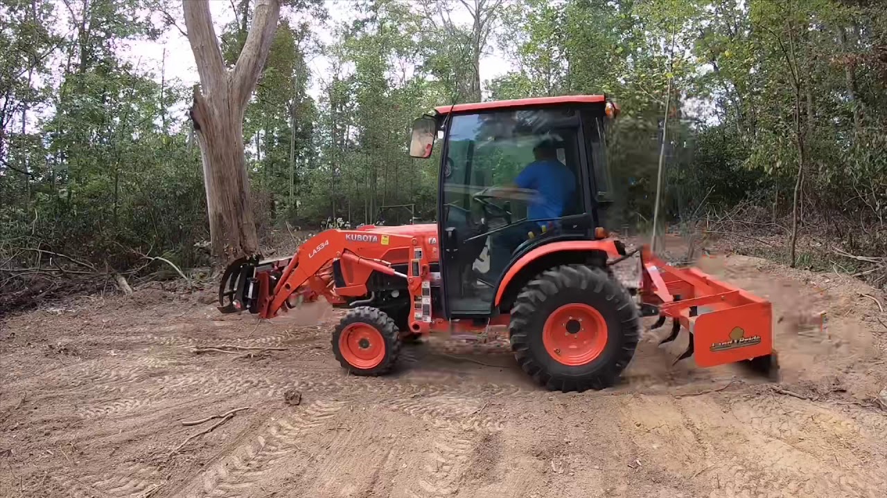 #50 Kubota B2650 and Landpride box Blade- Leveling the Land