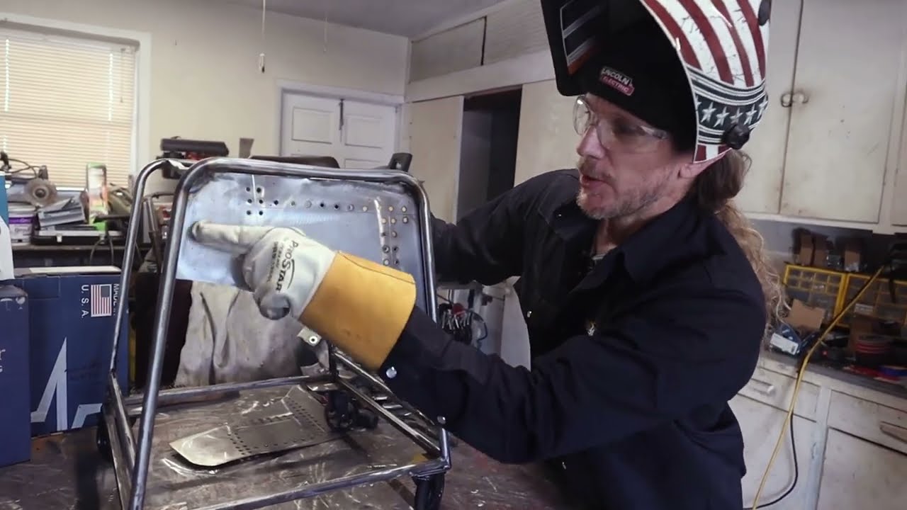 Building a Custom Aviator Chair for a Kitchen Island - Welding DIY Project