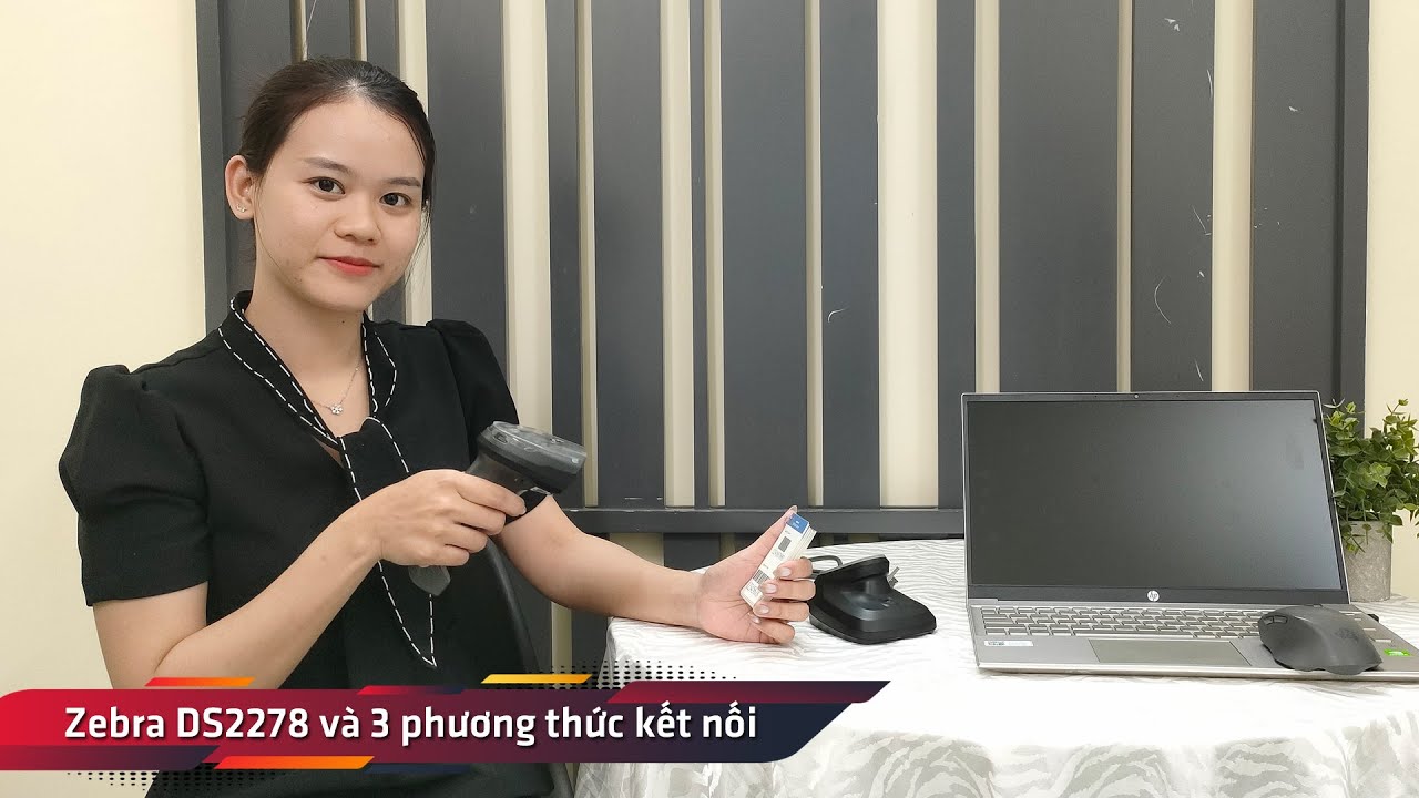 Máy quét mã vạch không dây 2D Zebra DS2278 và 3 phương thức kết nối - Thế Giới Mã Vạch