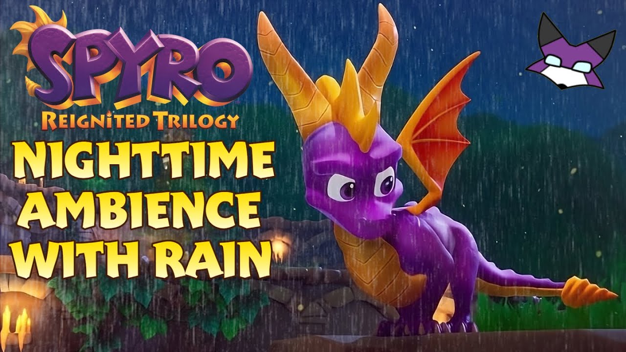 Spyro Reignited Ambient Music Mix with Rain for Study, Sleep, and Relaxation