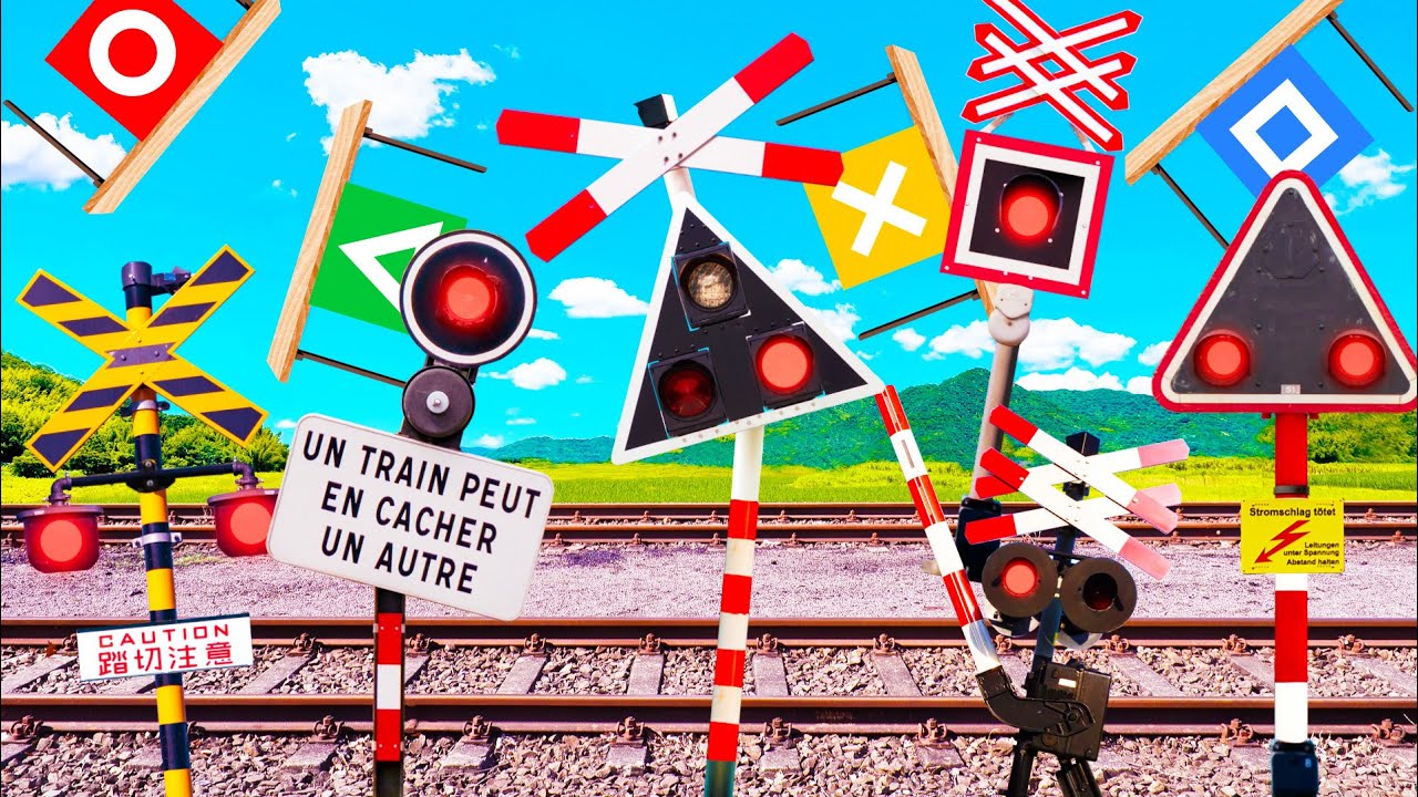 Various Shapes of Railroad Crossing 😂 (Spoorwegovergang)