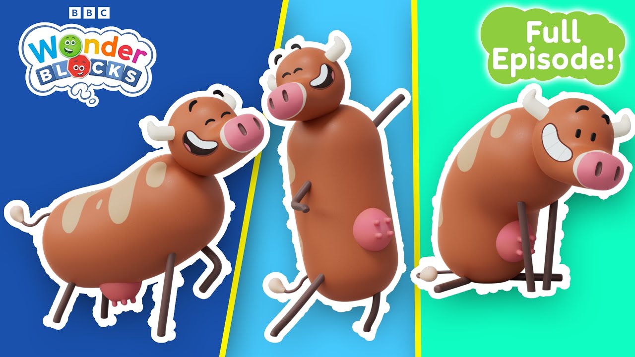 Cow's Craziest Challenges! 🐮 | Coding for Kids | @Wonderblocks