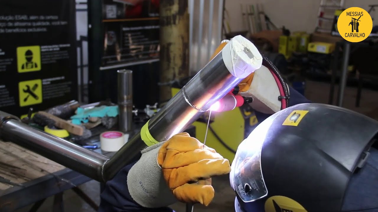 Curso de Solda TIG, Aula 24 - Teste na posição 6G - Tubo de Inox 304L Sch.40 - Parte 3