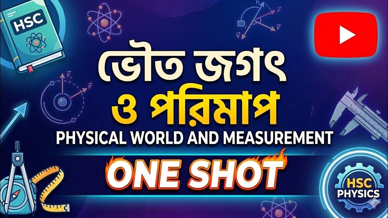 ভৌত জগৎ ও পরিমাপ - HSC PHYSICAL WORLD AND MEASUREMENT. one shot.#hsc #oneshot #physics #hsc26