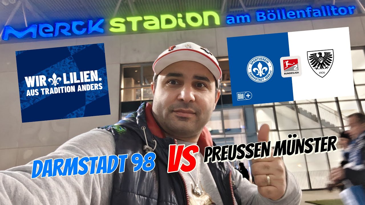 SV DARMSTADT 98 vs.PREUSSEN MÜNSTER.Stadionvlog mit FUSSBALL KING #bundesliga #darmstadt98 #lilien