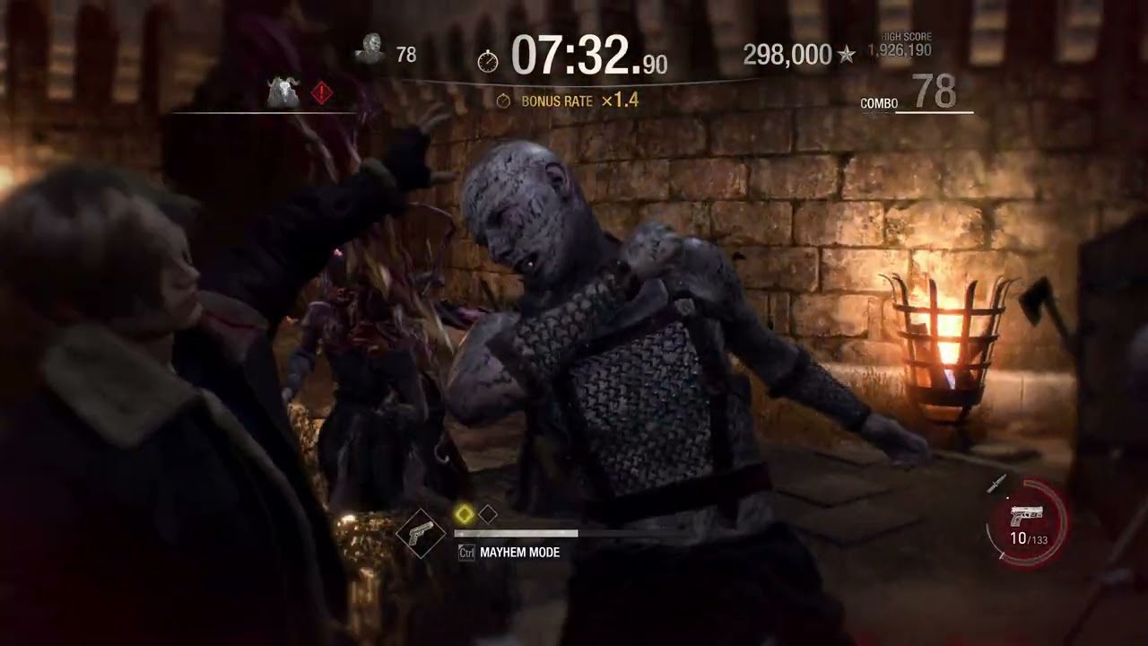 Resident Evil 4 Remake Mercenaries- Leon-Castle