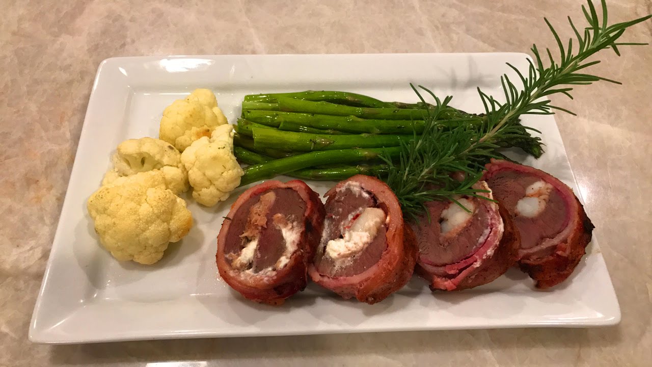 Venison Backstrap stuffed with Lobster tail and fresh Crab meat!!! Tasty Tuesday