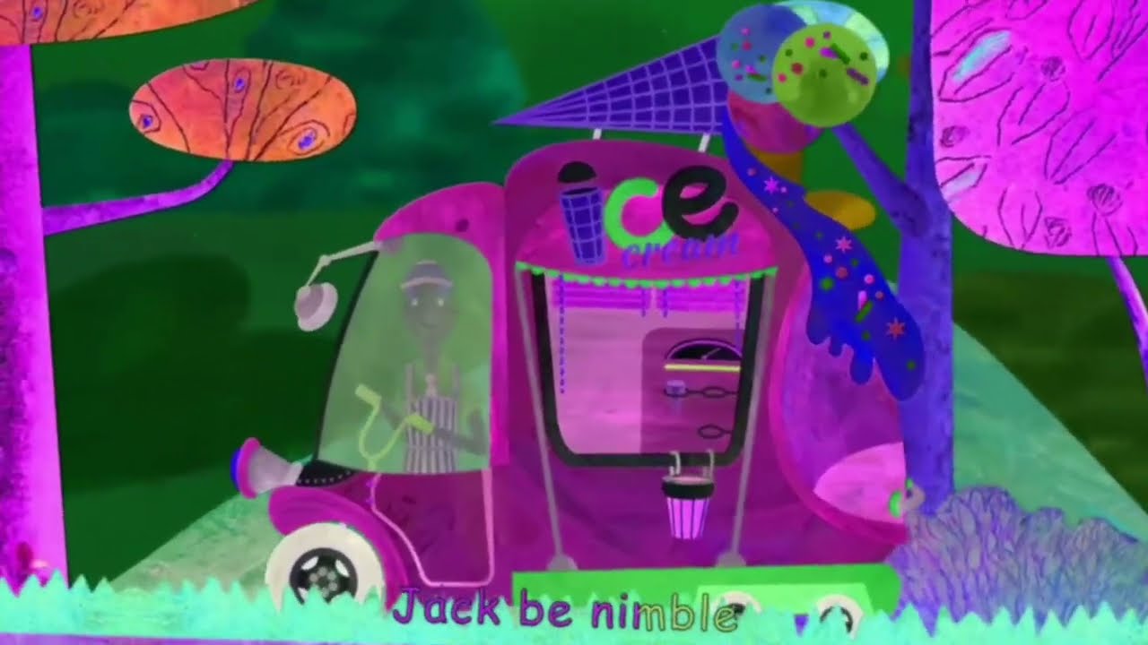 Jack Be Nimble Jump All Over The Ice Cream Truck - Cocomelon 2D (Sponsored by: Klasky Csupo Effects)
