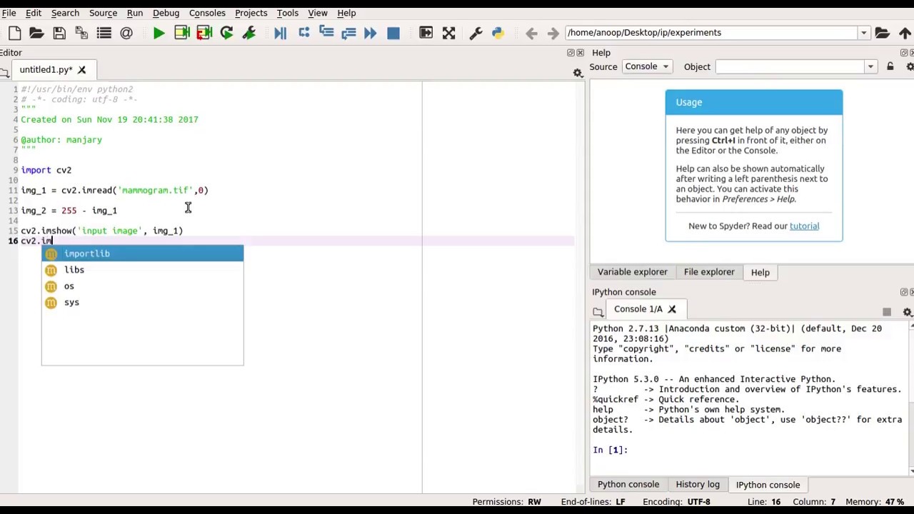 Lecture 5   Image negative transformation   OpenCV Python