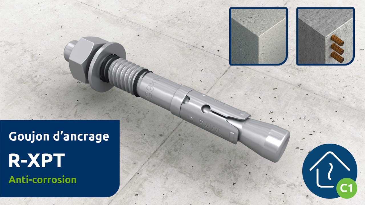 Goujon d'ancrage Inox Rawlplug R-HPTII-A4 (version française)