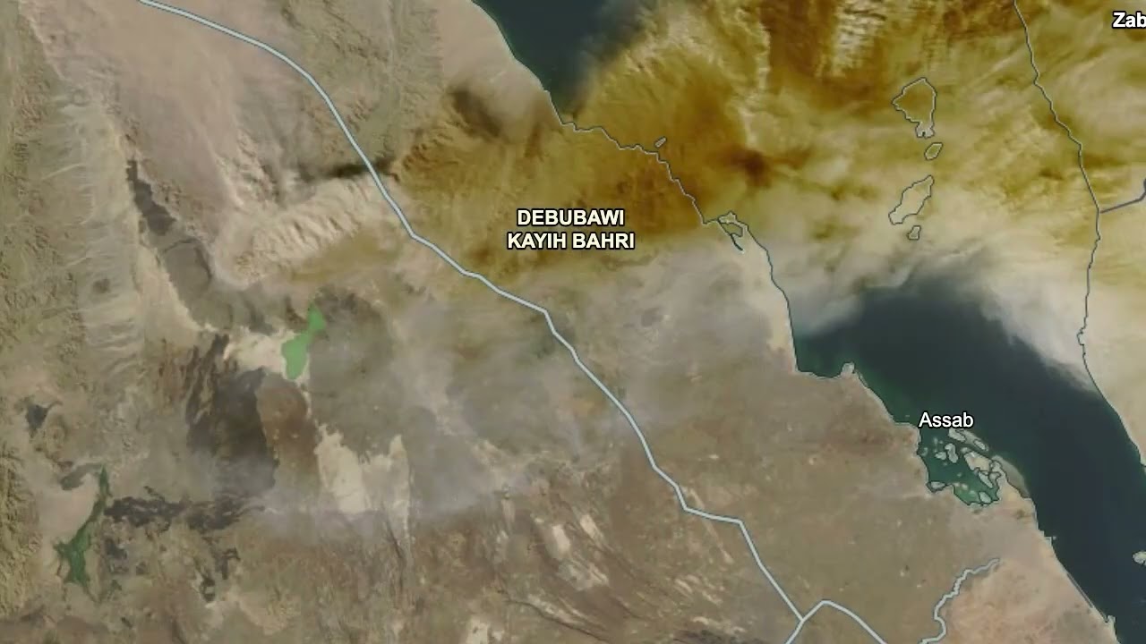 Satellite Images Show Ash Plume From Historic Ethopian Volcano Eruption