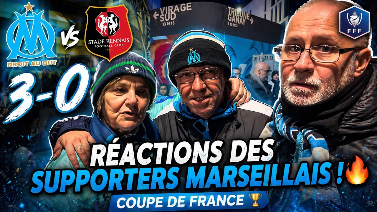 OM - Rennes (3-0) 🔥 Réactions des supporters Marseillais ! Coupe de France 🏆