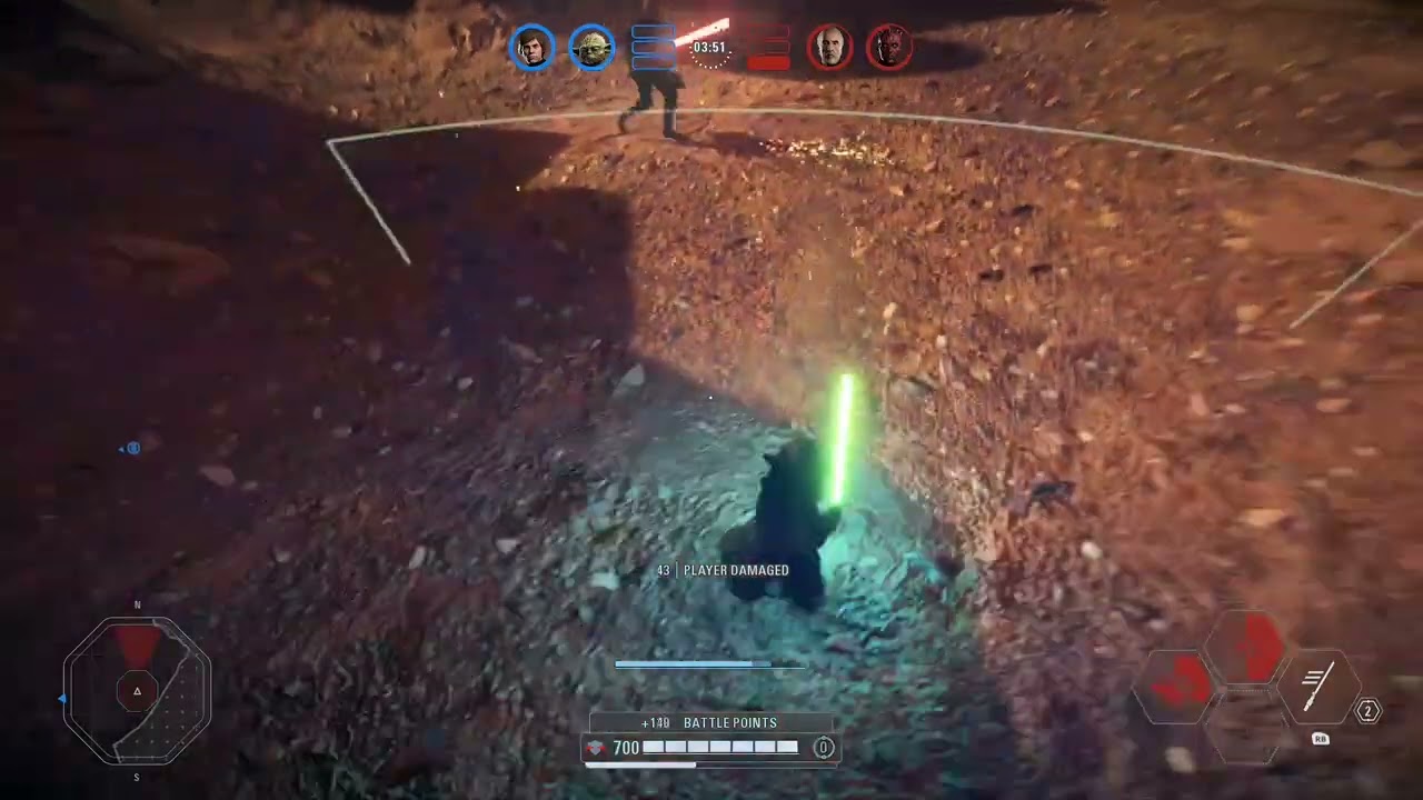 Star wars Battlefront 2 Yoda vs Old Apprentice 
