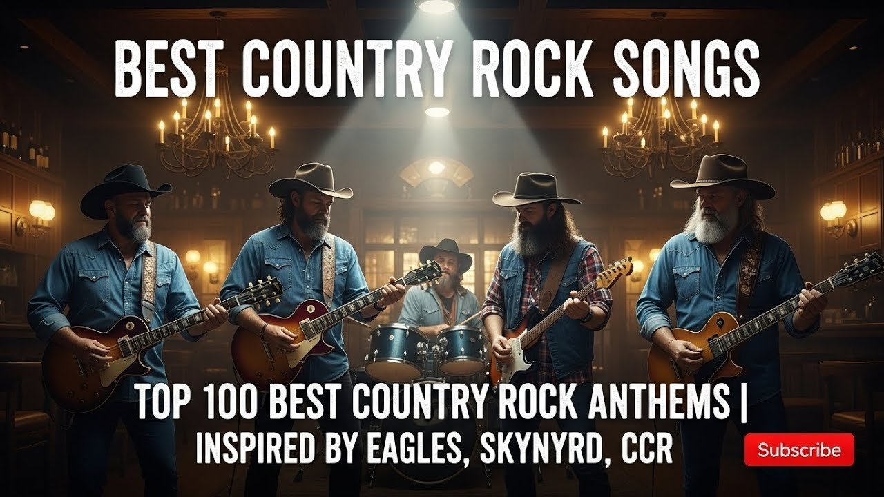 Top 100 Best Country Rock Anthems | Inspired by Eagles, Skynyrd, CCR